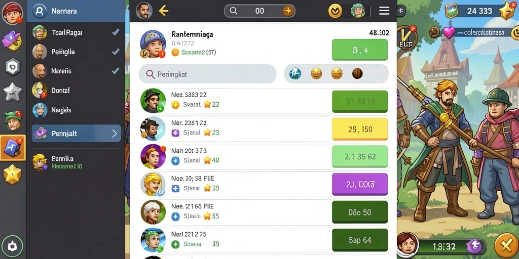 Screenshot menunjukkan karakter utama dalam aksi.