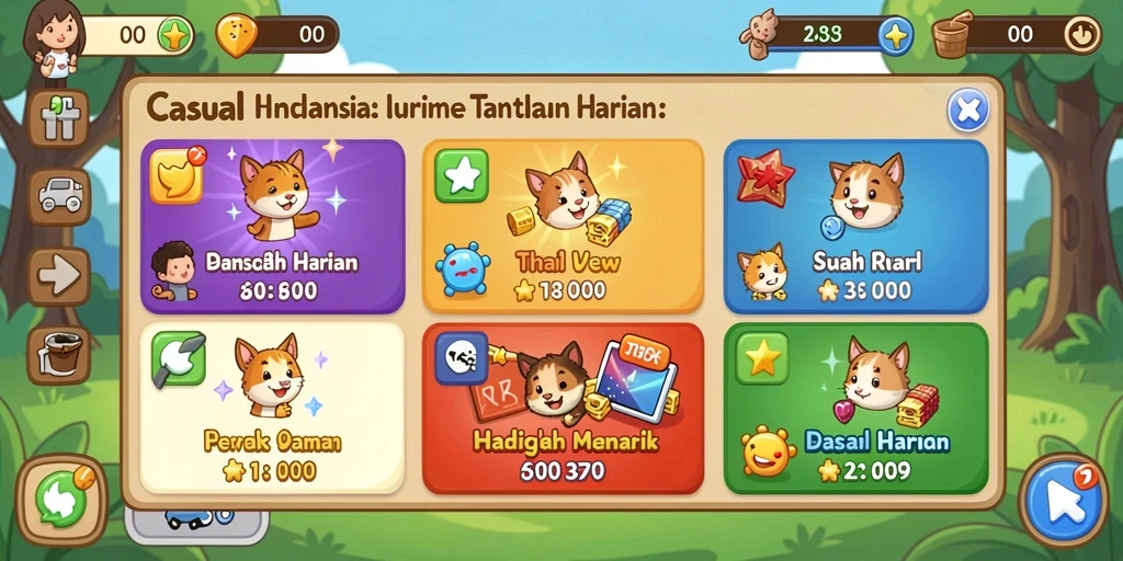 Tampilan grafis yang memukau dalam permainan.