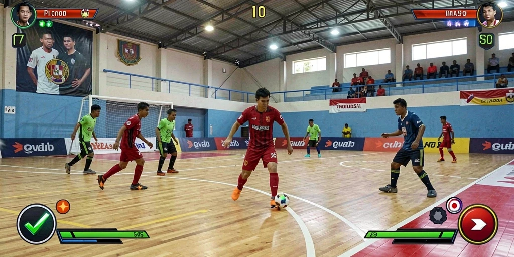 Tampilan kafe yang indah dan menarik.