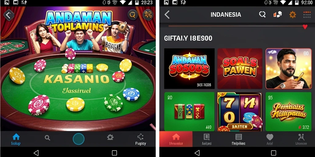 Menampilkan antarmuka permainan yang menarik.