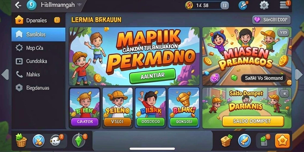 Tampilan awal yang memukau dan intuitif.