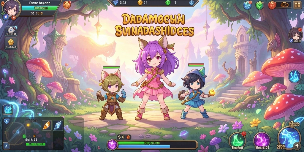 Tampilan utama permainan yang menarik.